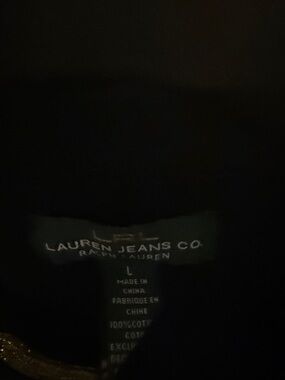 Lauren Ralph Lauren Black Blazer Jacket military style